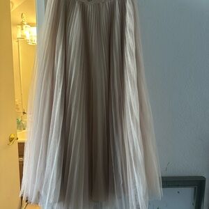 Chic Cream A-Line Skirt